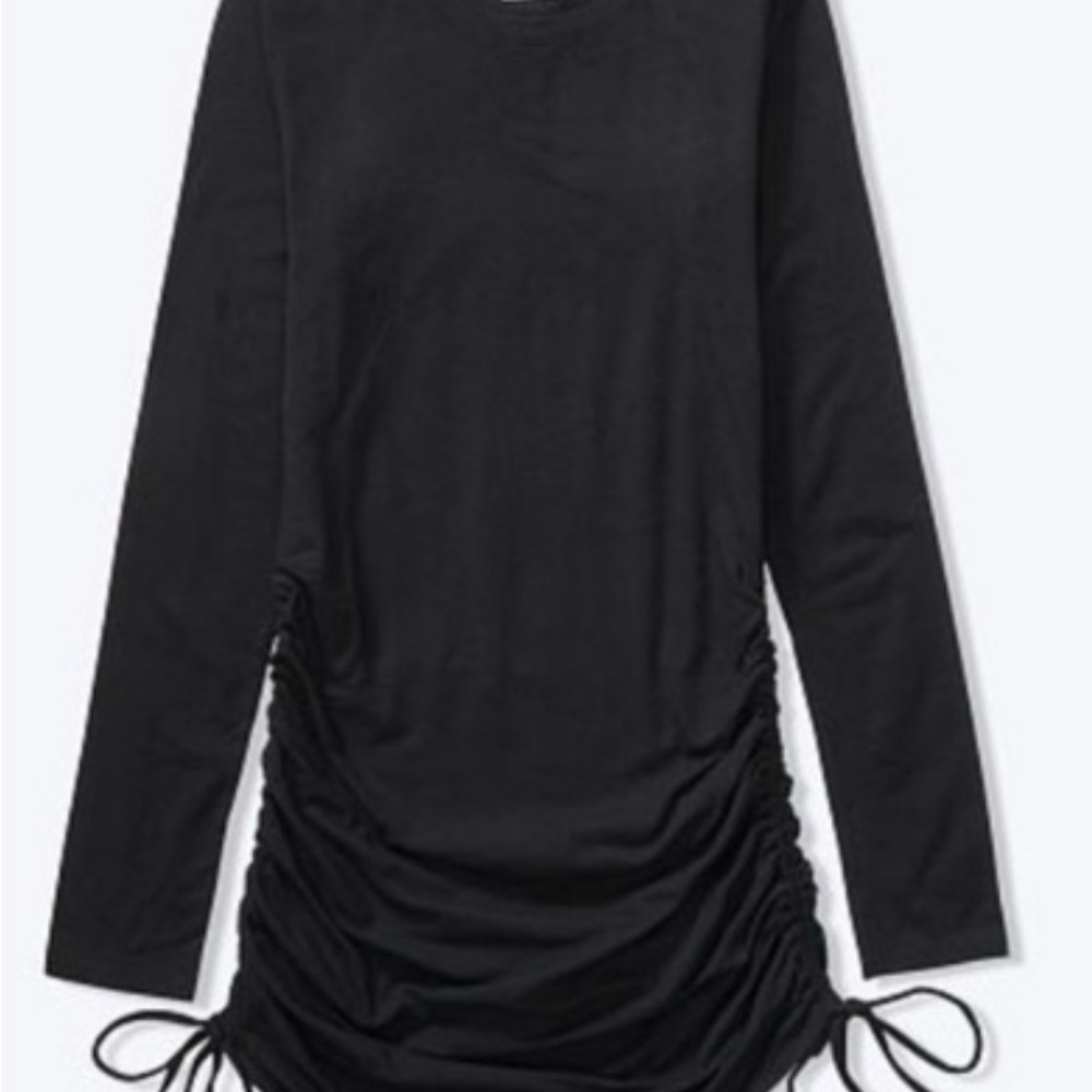 Victoria's Secret Black Ruched Dress